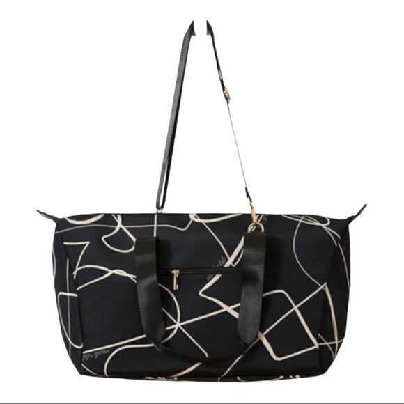 Mali + Lili Weekender Bag in Black Abstract - Picture 4 of 12
